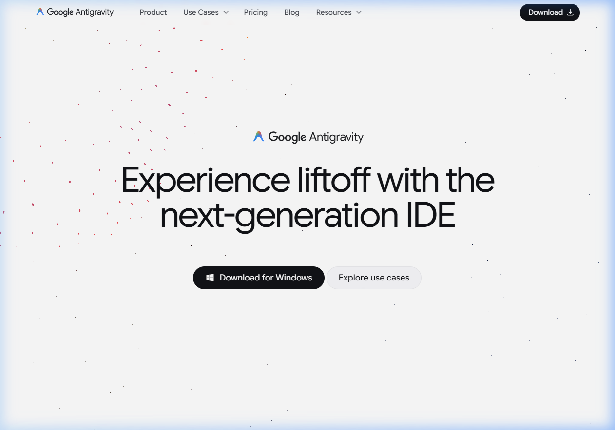 Antigravity 公式ダウンロードページ